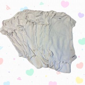 Baby White Onesies Bundle (10)| Gerber & Carter’s | Size 3-6 Months